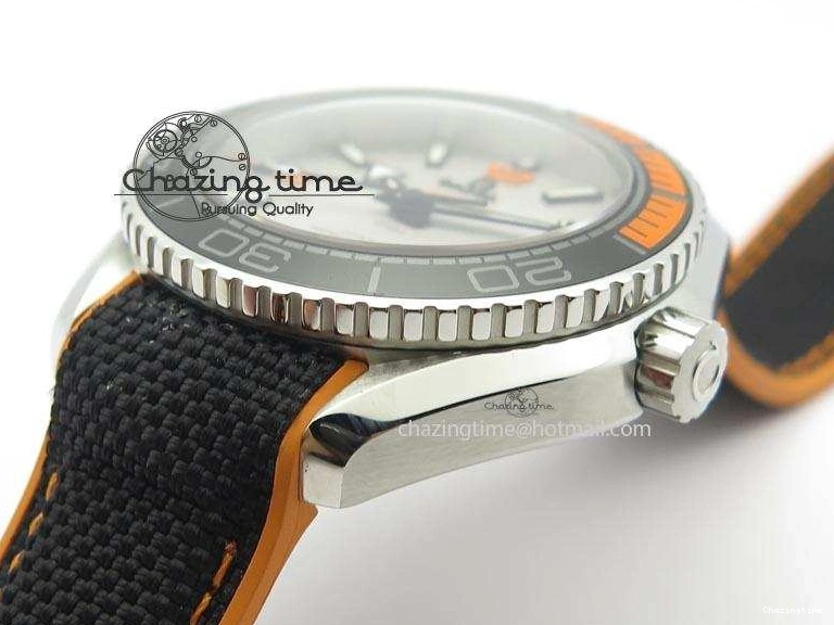 0411 ComfortFit 2016 Planet Ocean 45mm SS JHF Gray Dial On Nylon Strap A 8226